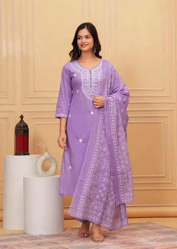biba_Kurti_Carolina_Blue_Embroidered_Suit_Set_with_Dupatta