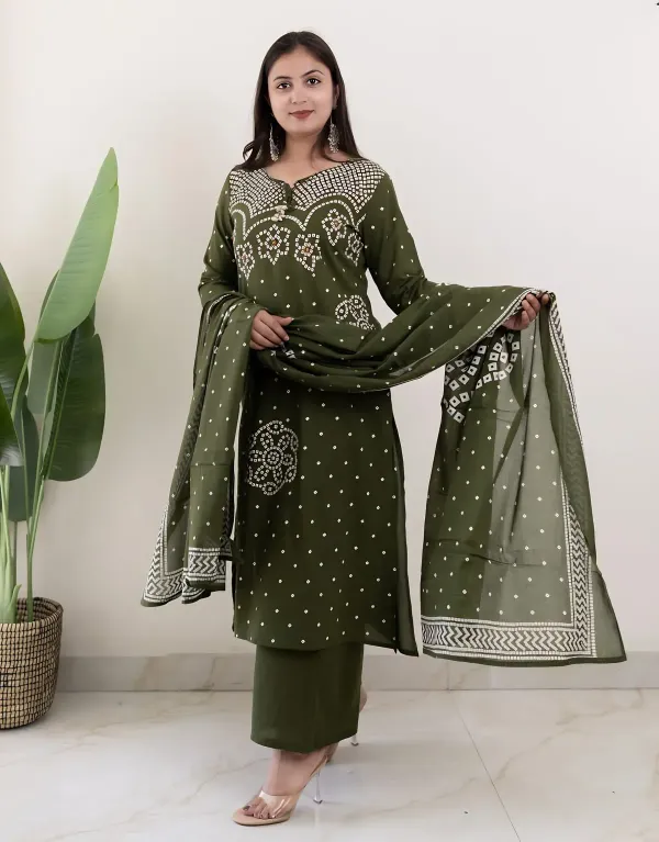 Mehendi_Muse_Bandhej_Mirror_Work_Cotton_Suit