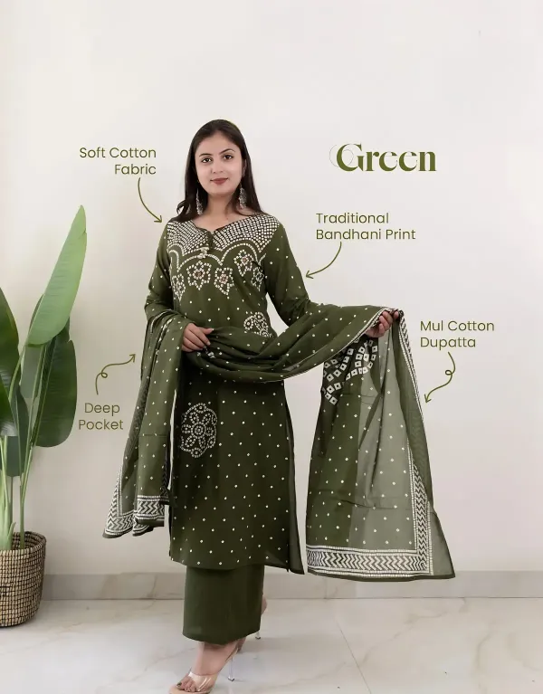 Mehendi_Muse_Bandhej_Mirror_Work_Cotton_Suit