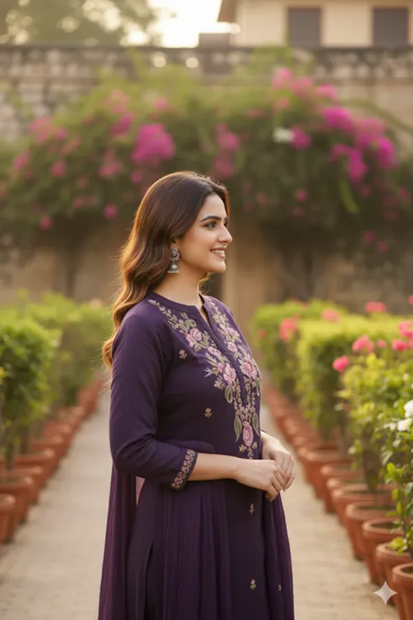 Purple_Cotton_Kurta_Set_For_Women