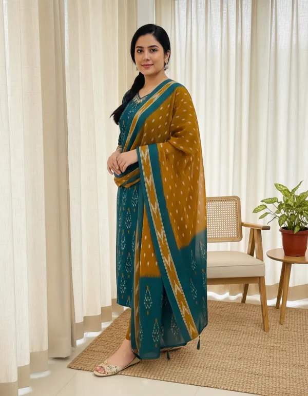 Multicolor_Cotton_Kurta_Set_For_Women