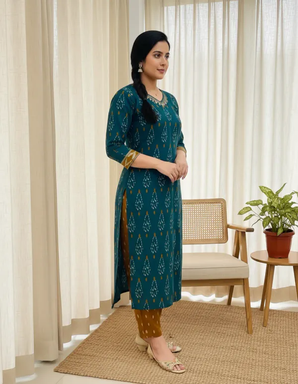 Multicolor_Cotton_Kurta_Set_For_Women