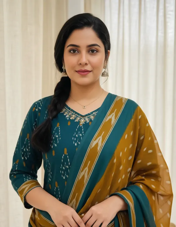 Multicolor_Cotton_Kurta_Set_For_Women