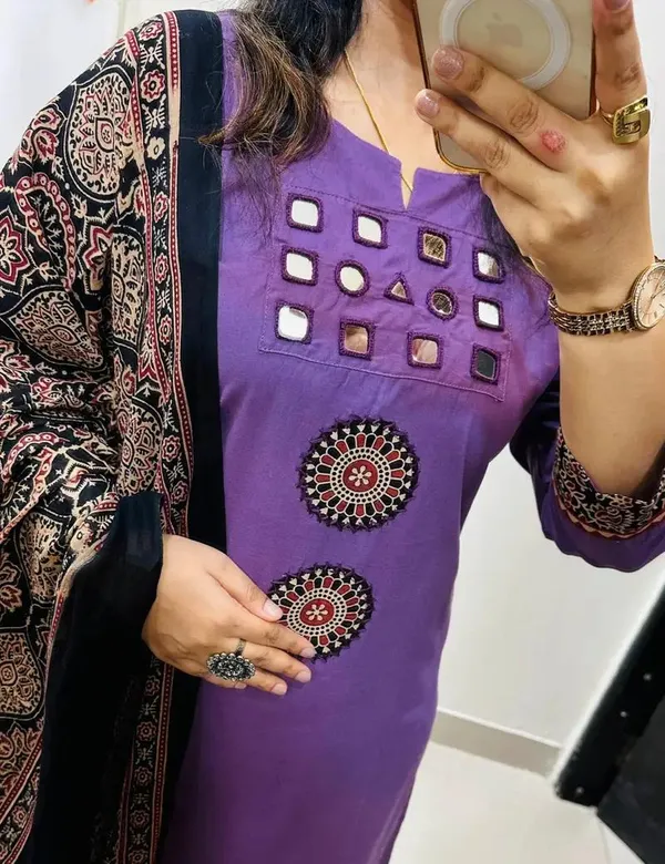 Purple_Kurta_Pant_Set_with_Printed_Dupatta_for_Women_|_Festive_Ethnic_Suit_Set