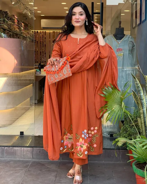 Rust_Orange_Embroidered_Anarkali_Suit_with_Dupatta