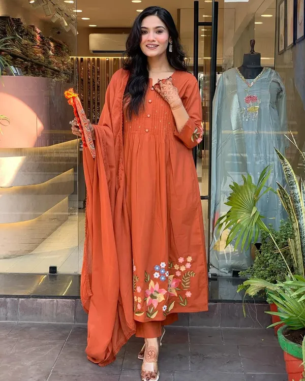 Rust_Orange_Embroidered_Anarkali_Suit_with_Dupatta