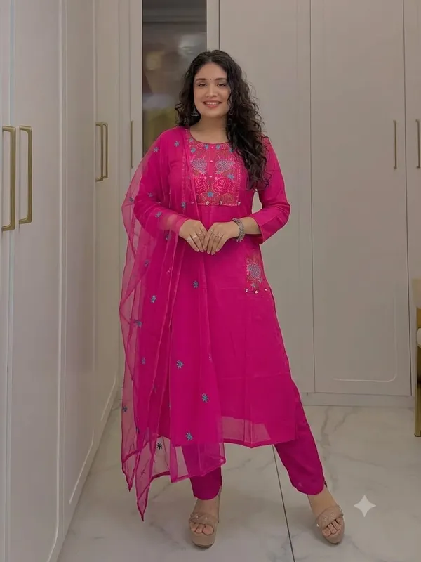 Women’s_Pink_Embroidered_Kurta_Pant_Set_with_Dupatta