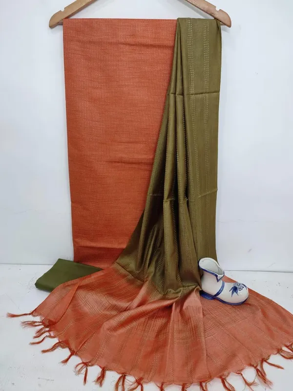 Orange_Semi_Silk_Unstitched_Suit_Set_For_Women_With_Dupatta_Salwar_Suit_Dress_Material_For_Women_&_Girls