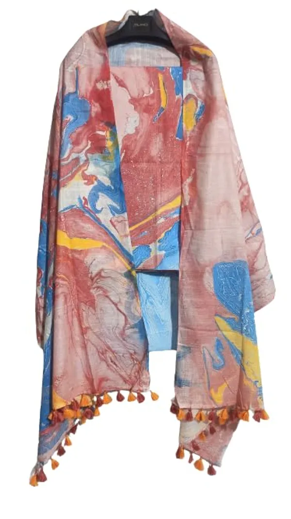 Peach_Handloom_Cotton_Silk_Marble_Print_Unstitched_Suit_Set_For_Women_With_Dupatta_Salwar_Suit_Dress_Material_For_Women_&_Girls