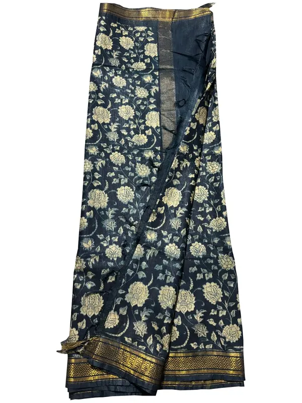 Black_Womenhandloom_Bhagalpuri_Semi_Silk_Blend_Printed_Saree_Ethnic_Wear_With_Running_Unstitched_Blouse_Piece