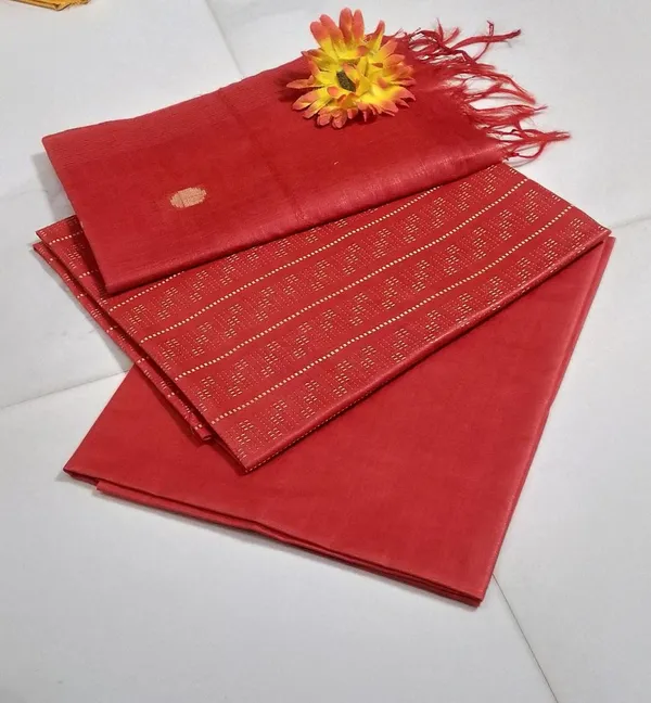 Red_Handloom_Semi_Tussar_Silk_Unstitched_Suit_Set_for_Women_with_Dupatta_Salwar_Suit_Dress_Material_for_Women_&_Girls
