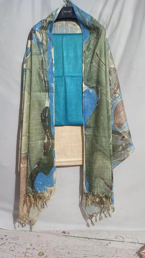Firoza_Cotton_Silk_Unstitched_Suit_Set_For_Women_With_Marble_Print_Dupatta_Salwar_Suit_Dress_Material_For_Women_&_Girls