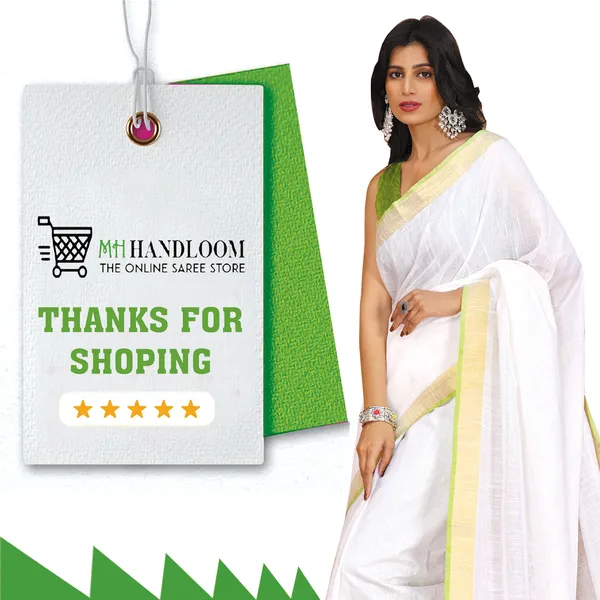 White_Women's_Linen_Slub_Saree_with_Blouse_Piece_for_Every_Occasion
