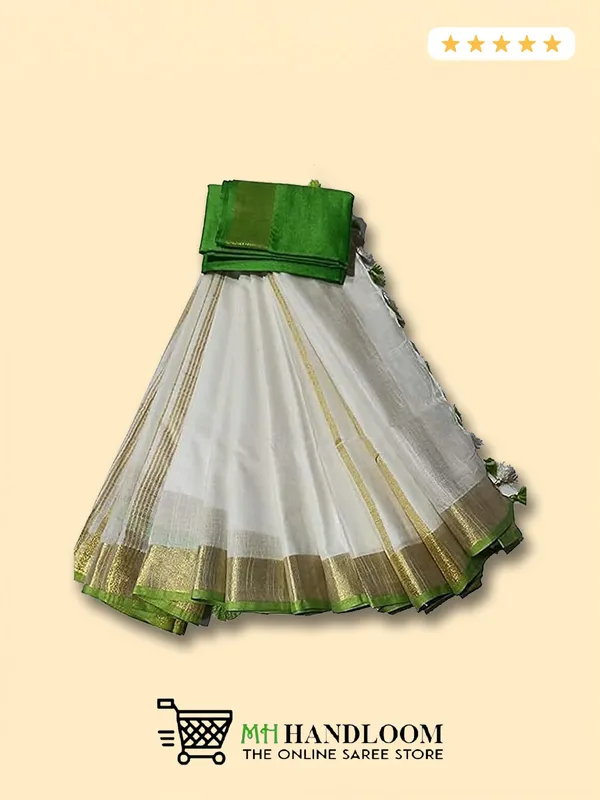 White_Women's_Linen_Slub_Saree_with_Blouse_Piece_for_Every_Occasion