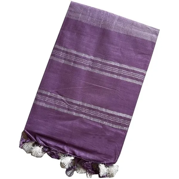 MH_HANDLOOM_WOMEN'S_LINEN_SAREE_WITH_BLOUSE_PIECE