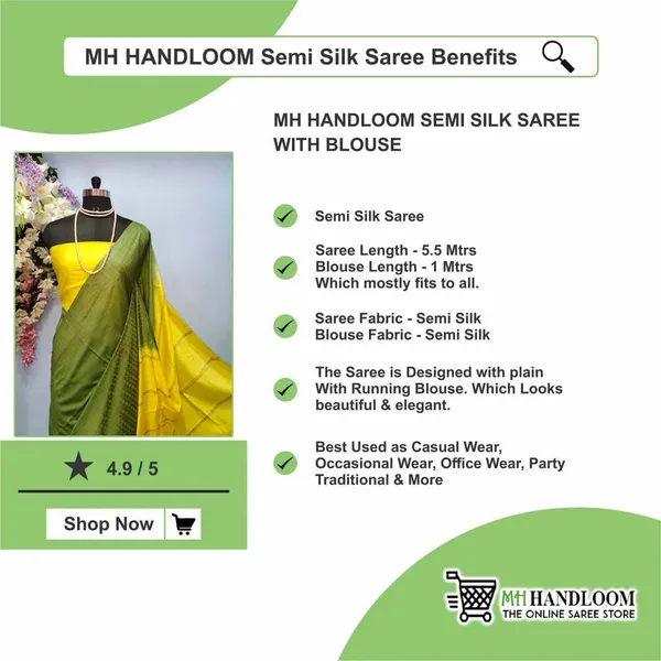 Women’s_Semi_Silk_Saree_with_Blouse_Piece_for_Every_Occasion
