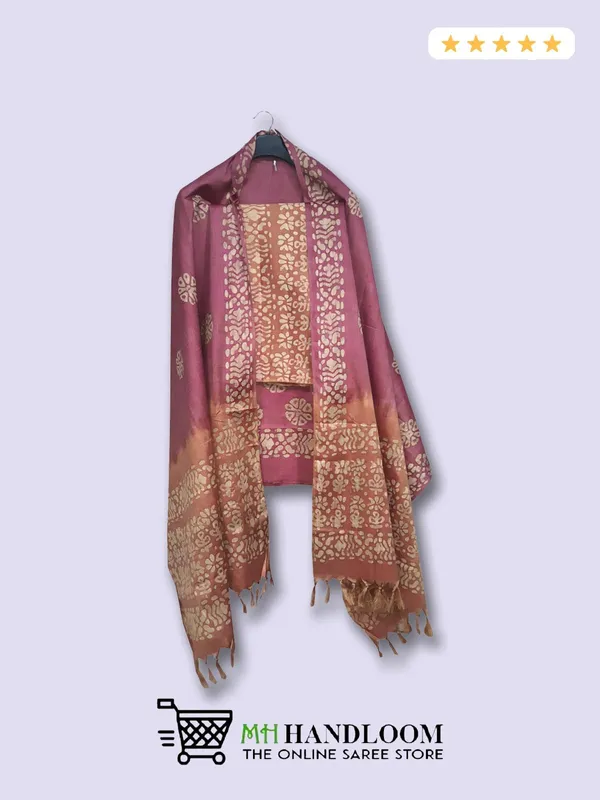 MH_HANDLOOM_Women's_Cotton_Silk_Batik_Print_Unstitched_Salwar_Suits_with_Dupatta