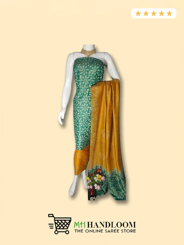 MH_HANDLOOM_Women's_Cotton_Silk_Batik_Print_Unstitched_Salwar_Suits_with_Dupatta