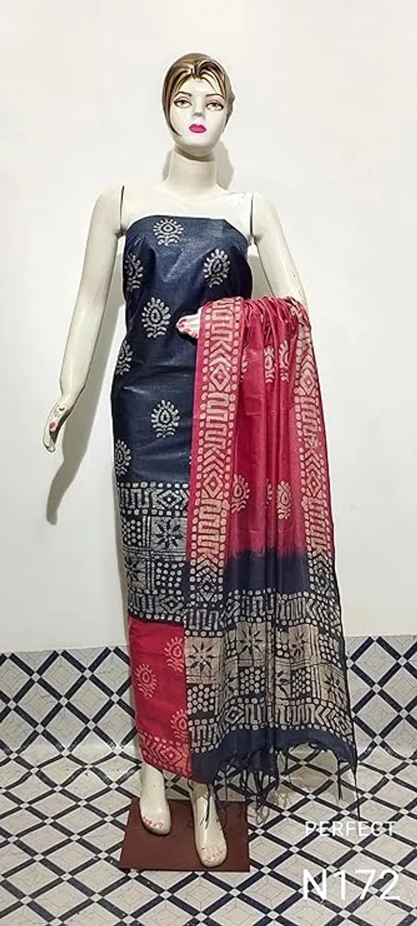 MH_HANDLOOM_Women's_Cotton_Silk_Batik_Print_Unstitched_Salwar_Suits_with_Dupatta