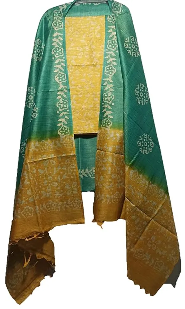 MH_HANDLOOM_Women's_Cotton_Silk_Batik_Print_Unstitched_Salwar_Suits_with_Dupatta