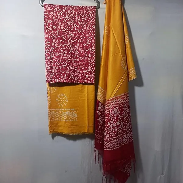 MH_HANDLOOM_Women's_Cotton_Silk_Batik_Print_Unstitched_Salwar_Suits_with_Dupatta