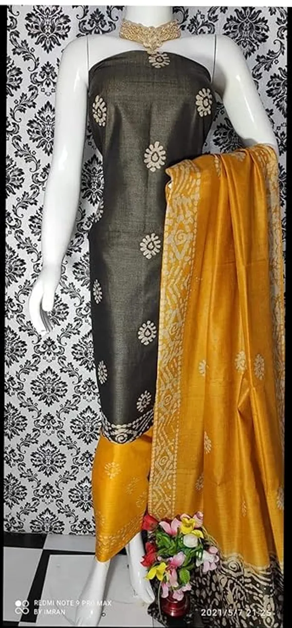 MH_HANDLOOM_Women's_Cotton_Silk_Batik_Print_Unstitched_Salwar_Suits_with_Dupatta