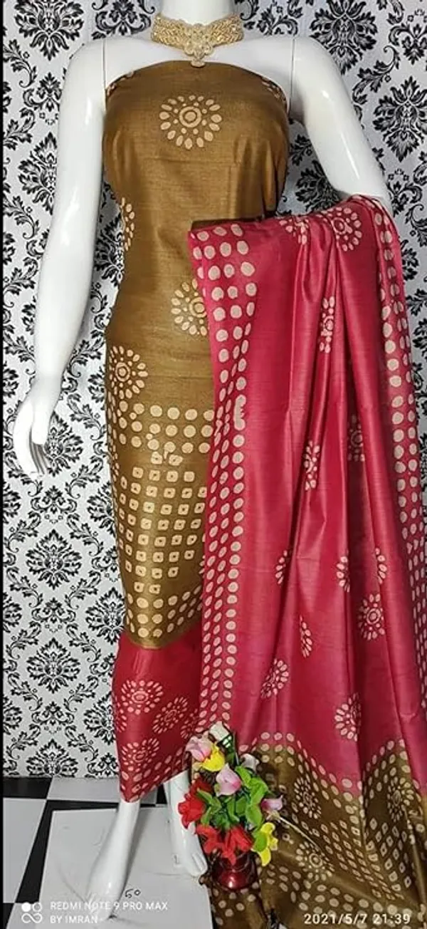 MH_HANDLOOM_Women's_Cotton_Silk_Batik_Print_Unstitched_Salwar_Suits_with_Dupatta
