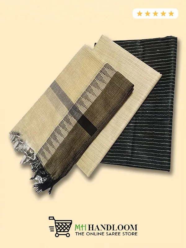 MH_HANDLOOM_Unstitched_Dress_Material_|_Multicolour_Jute_Silk_|_Salwar_Suit_Material_with_Dupatta