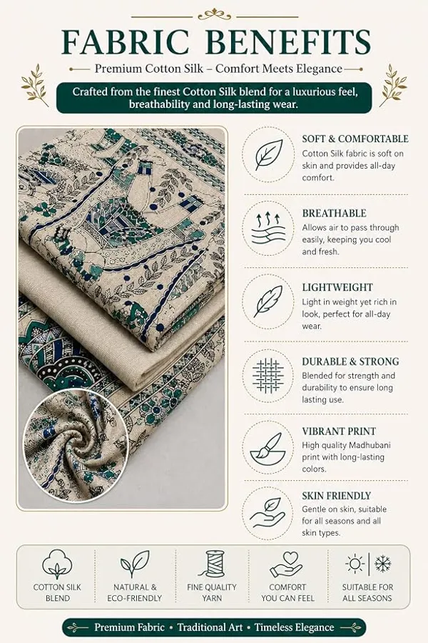 MH_HANDLOOM_COTTON_SILK_MADHUBANI_PRINT_UNSTITCHED_DRESS_MATERIAL_WITH_DUPATTA