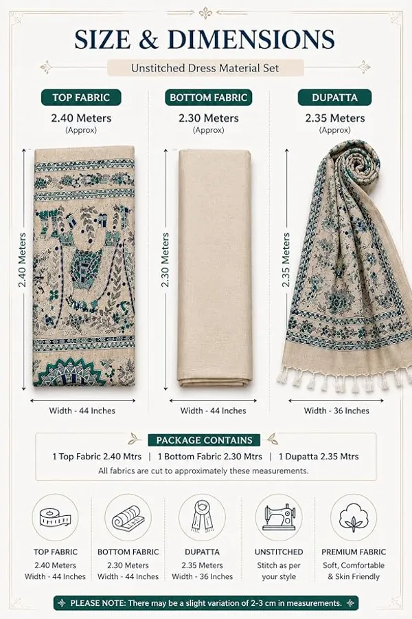MH_HANDLOOM_COTTON_SILK_MADHUBANI_PRINT_UNSTITCHED_DRESS_MATERIAL_WITH_DUPATTA