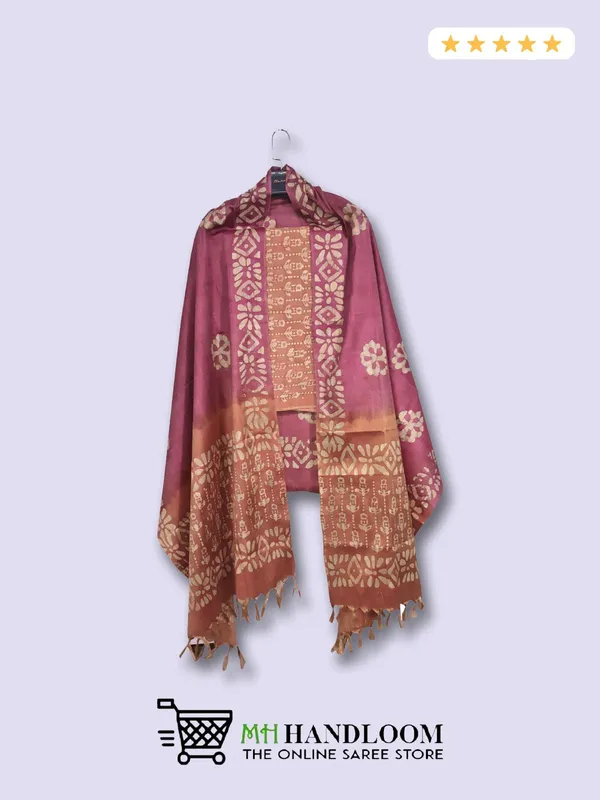 MH_HANDLOOM_Women's_Cotton_Silk_Batik_Print_Unstitched_Salwar_Suits_with_Dupatta