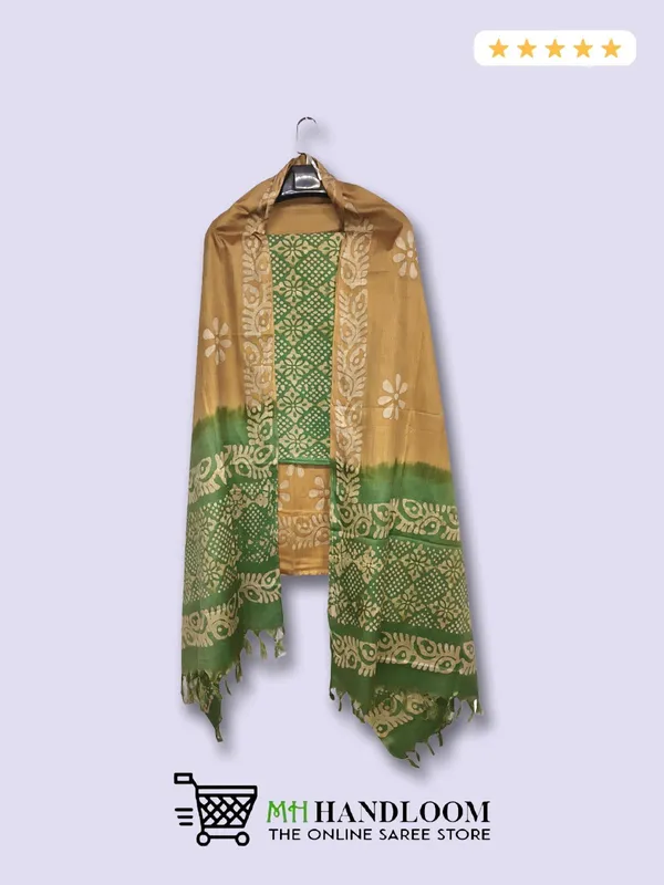MH_HANDLOOM_Women's_Cotton_Silk_Batik_Print_Unstitched_Salwar_Suits_with_Dupatta