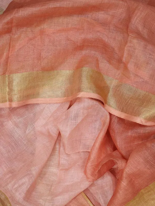 MH_HANDLOOM_WOMEN'S_LINEN_SAREE_WITH_BLOUSE_PIECE