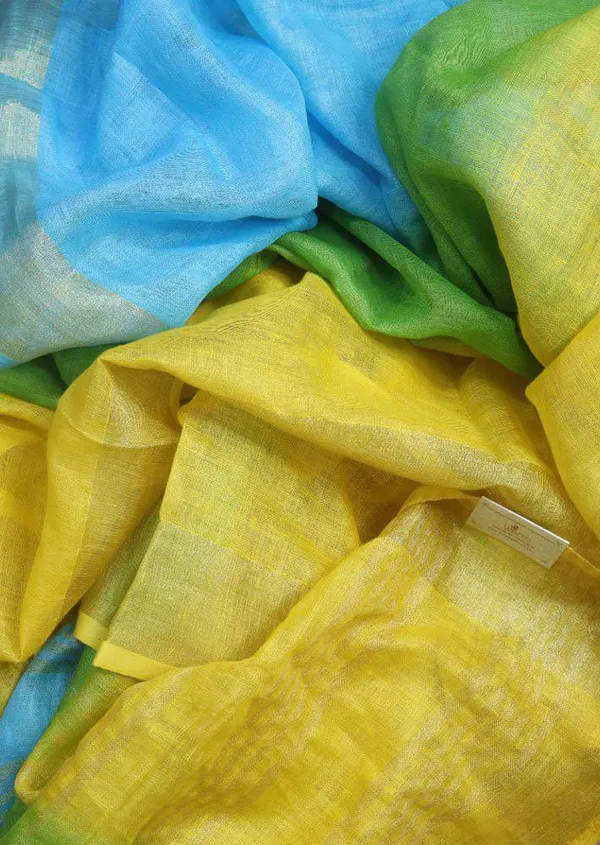 MH_HANDLOOM_WOMEN'S_LINEN_SAREE_WITH_BLOUSE_PIECE