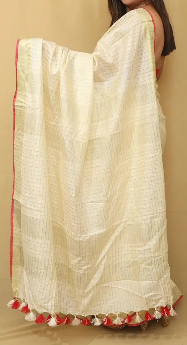 MH_HANDLOOM_WOMEN'S_LINEN_SAREE_WITH_BLOUSE_PIECE