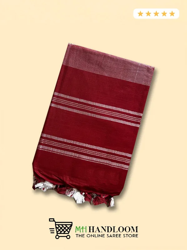 MH_HANDLOOM_WOMEN'S_LINEN_SAREE_WITH_BLOUSE_PIECE