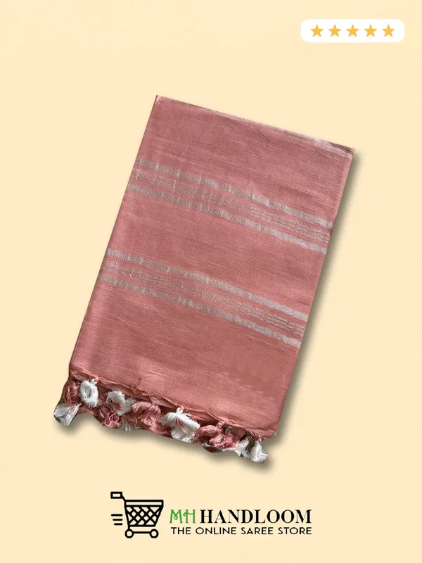 MH_HANDLOOM_WOMEN'S_LINEN_SAREE_WITH_BLOUSE_PIECE