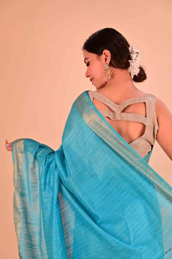 MH_HANDLOOM_Bhagalpuri_Semi_Silk_Blend_Saree_Ethnic_Wear_With_Running_Unstitched_Blouse_Piece