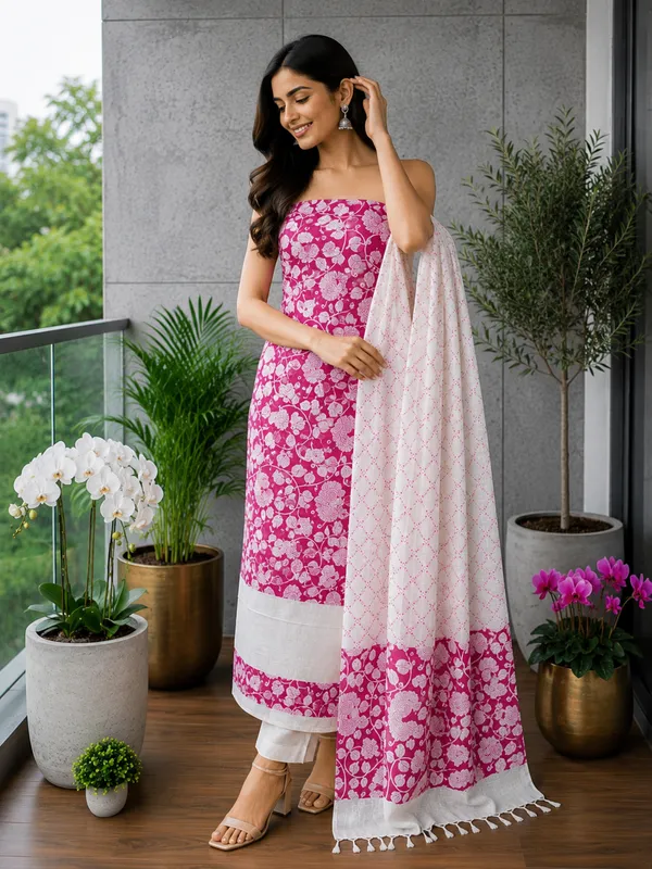 MH_HANDLOOM_COTTON_SILK_SCREEN_PRINT_UNSTITCHED_DREE_MATERIAL_WITH_DUPATTA