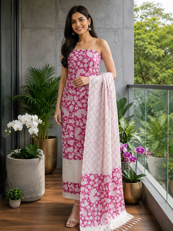 MH_HANDLOOM_COTTON_SILK_SCREEN_PRINT_UNSTITCHED_DREE_MATERIAL_WITH_DUPATTA