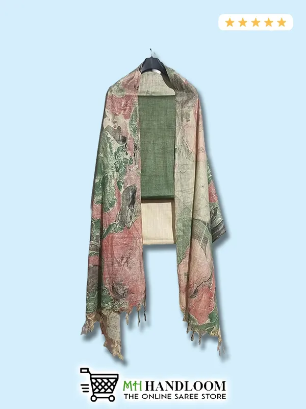 MH_HANDLOOM_Cotton_Silk_Unstitched_Suit_Set_for_Women_with_Marble_Print_Dupatta_|_Salwar_Suit_Dress_Material_for_Women_&_Girls