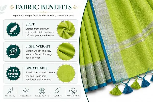 MH_HANDLOOM_Linen_Slub_Saree_with_Blouse_Piece_for_Every_Occasion