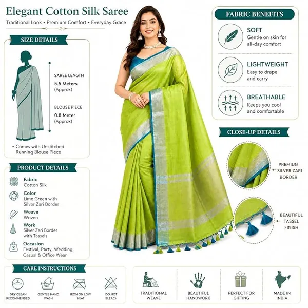 MH_HANDLOOM_Linen_Slub_Saree_with_Blouse_Piece_for_Every_Occasion