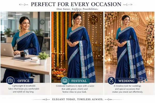 MH_HANDLOOM_Linen_Slub_Saree_with_Blouse_Piece_for_Every_Occasion