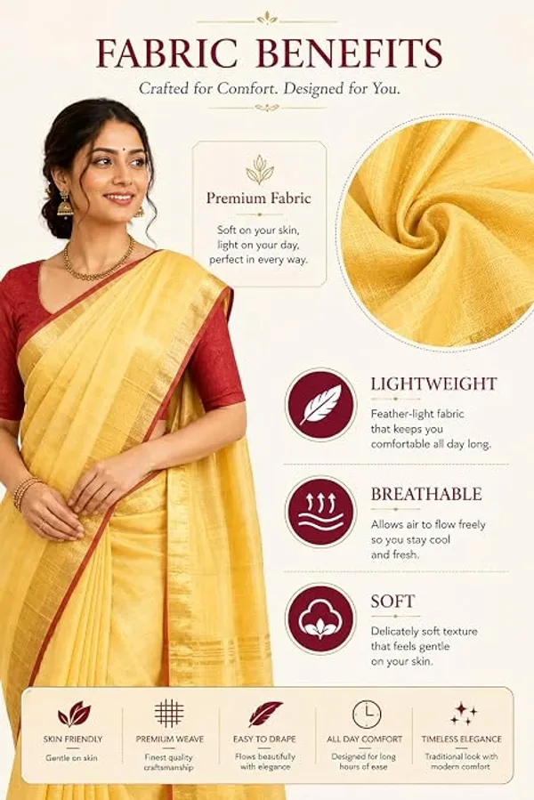 MH_HANDLOOM_Linen_Slub_Saree_with_Blouse_Piece_for_Every_Occasion