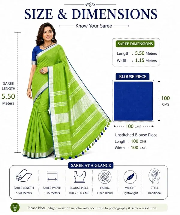 MH_HANDLOOM_Linen_Slub_Saree_with_Blouse_Piece_for_Every_Occasion