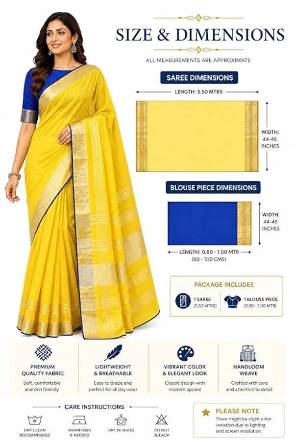 MH_HANDLOOM_Linen_Slub_Saree_with_Blouse_Piece_for_Every_Occasion