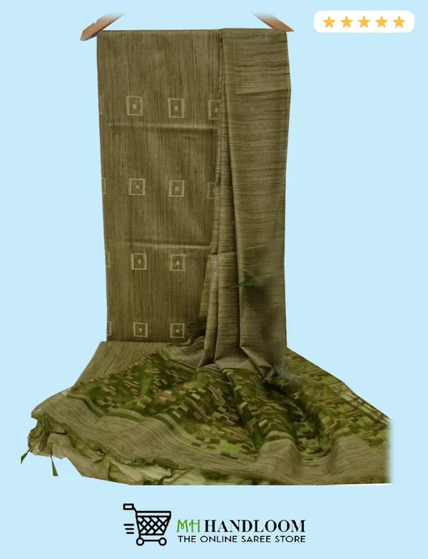 MH_HANDLOOM_Semi_Silk_Jacquard_Work_Unstitched_Salwar_Suit_Dress_Material_with_Dupatta