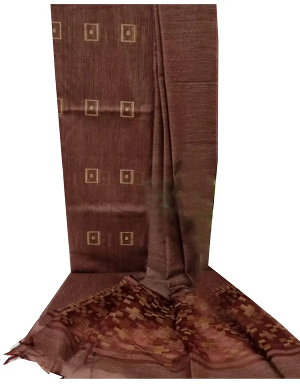 MH_HANDLOOM_Semi_Silk_Jacquard_Work_Unstitched_Salwar_Suit_Dress_Material_with_Dupatta