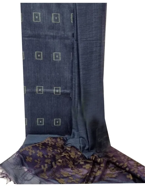 MH_HANDLOOM_Semi_Silk_Jacquard_Work_Unstitched_Salwar_Suit_Dress_Material_with_Dupatta